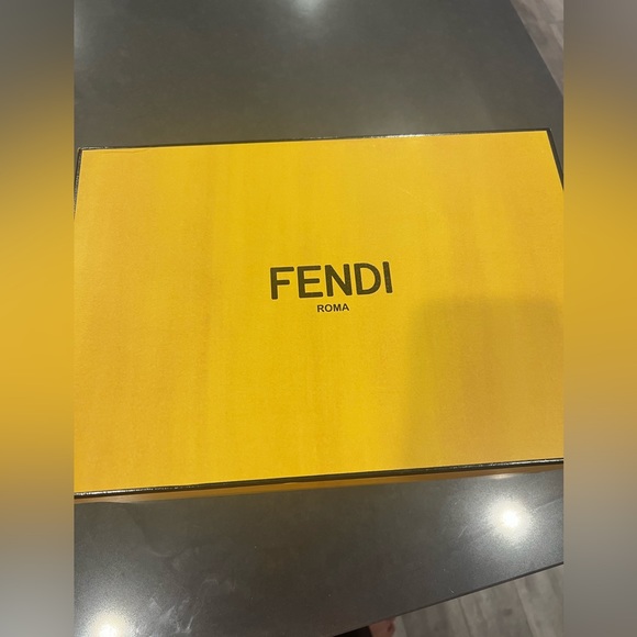 Fendi Jacqured Logo Sneaker in size 9B (39) Beige - Picture 4 of 5